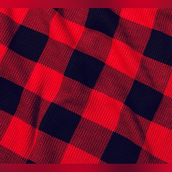 Pink Victoria Secret Thermal Sleep Onesie Red/blk SZ:S - Picture 2 of 3